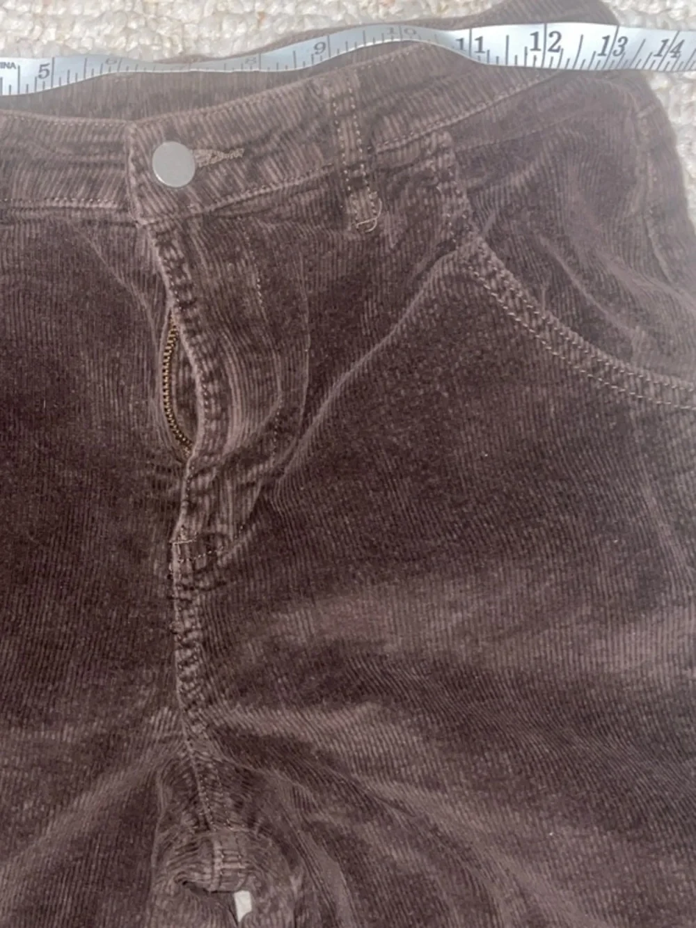 SHEIN Boot Cut Corduroy Pants Duo in Rust and Dark Brown SzM - Picture 3 of 6